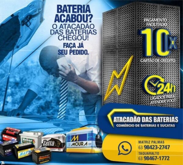 Bateria automotiva Moura - 50 amperes